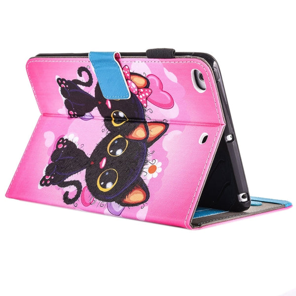For iPad Air / iPad Air 2 Painting Pattern Horizontal Flip Leather Case with Holder & Wallet & Card Slots & Pen Slot