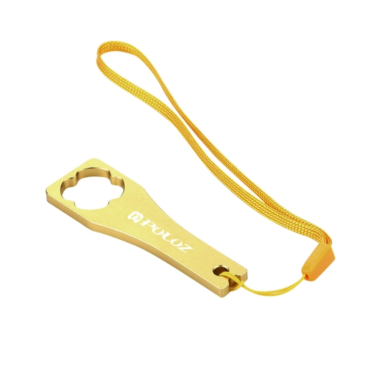 PULUZ CNC Aluminum Alloy Tighten Screw Cap Wrench Tool for GoPro Hero11 Black / HERO10 Black / HERO9 Black / HERO8 Black / HERO7 /6 /5 /5 Session /4 Session /4 /3+ /3 /2 /1, Xiaoyi and Other Action Cameras, Wrench (Aluminum Material) Blue              ...