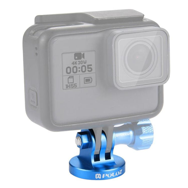 PULUZ 1/4 inch Screw Hole Tripod Mount CNC Adapter for GoPro, Insta360, DJI and Other Action Cameras