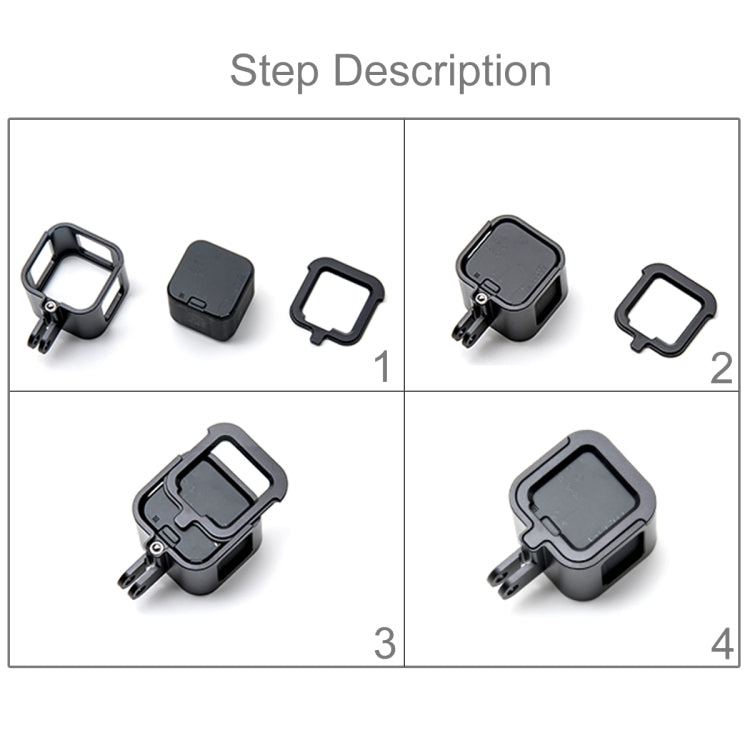 PULUZ Housing Shell CNC Aluminum Alloy Protective Cage with Insurance Frame for GoPro HERO5 Session /HERO4 Session /HERO Session, For HERO4 Session with Frame, For HERO5 Session with Frame, For HERO5 Session