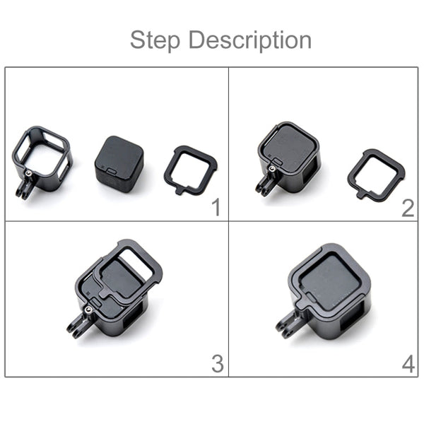 PULUZ Housing Shell CNC Aluminum Alloy Protective Cage with Insurance Frame for GoPro HERO5 Session /HERO4 Session /HERO Session, For HERO4 Session with Frame, For HERO5 Session with Frame, For HERO5 Session