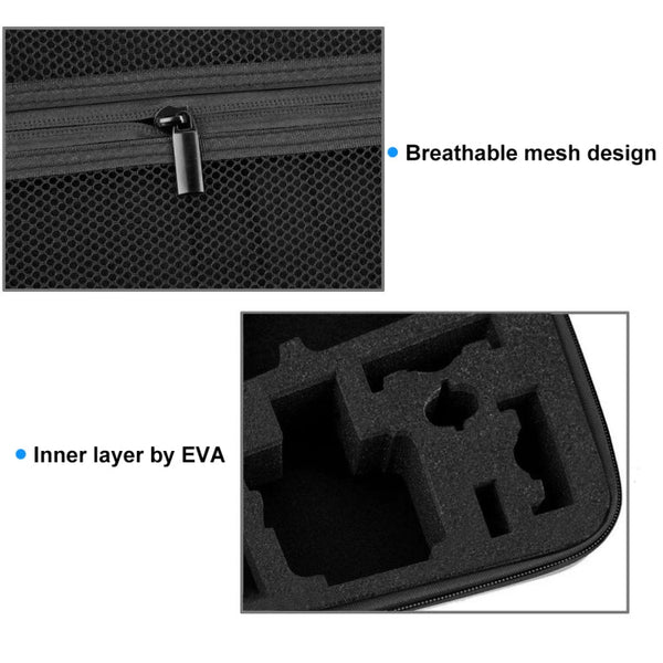 PULUZ Waterproof Carrying and Travel Case for for GoPro, Insta360, DJI and Other Action Cameras Accessories, Large Size: 32cm x 22cm x 7cm
