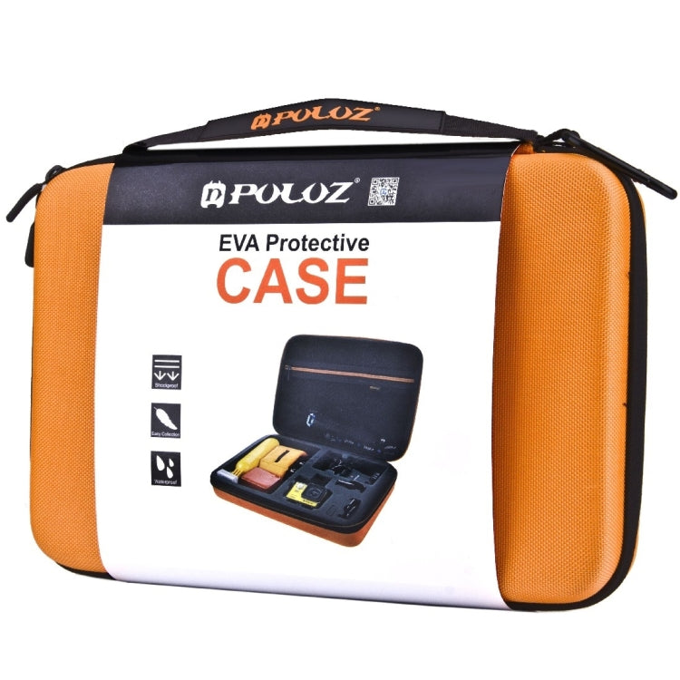 PULUZ Waterproof Carrying and Travel Case for for GoPro, Insta360, DJI and Other Action Cameras Accessories, Large Size: 32cm x 22cm x 7cm