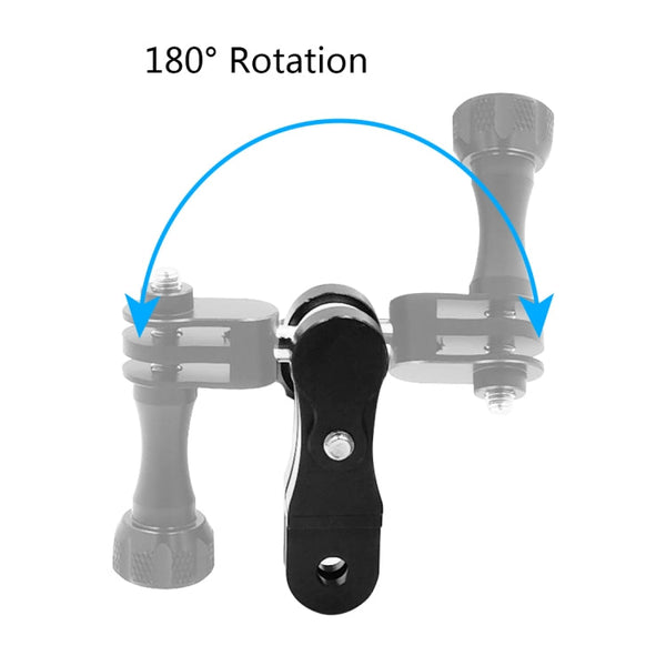 PULUZ CNC Aluminum Ball Joint Mount with 2 Long Screws for GoPro, Insta360, DJI and Other Action Cameras, CN Stock