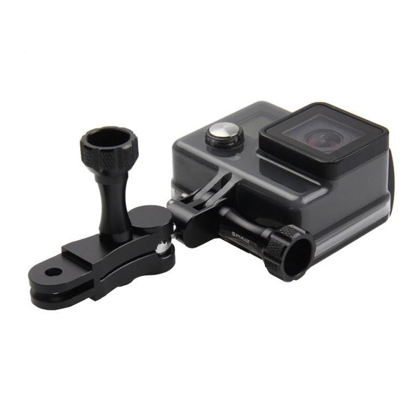 PULUZ CNC Aluminum Ball Joint Mount with 2 Long Screws for GoPro, Insta360, DJI and Other Action Cameras, CN Stock