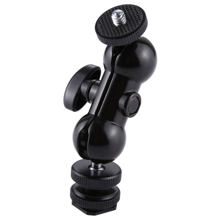 PULUZ Flash Hot Shoe Swivel Ball Head 1/4 inch Tripod Screw Magic Arm with Lock, Magic Arm