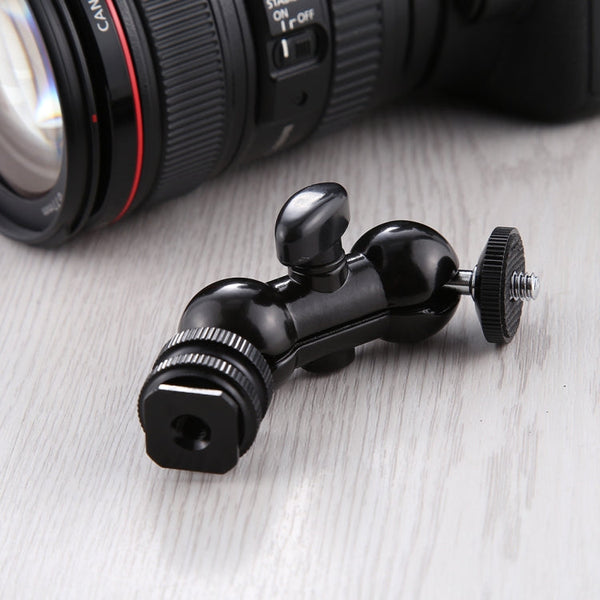 PULUZ Flash Hot Shoe Swivel Ball Head 1/4 inch Tripod Screw Magic Arm with Lock, Magic Arm