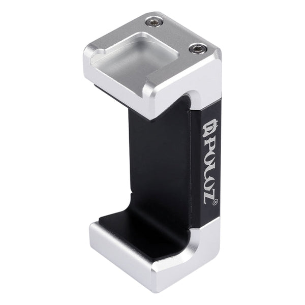 PULUZ Universal Phone Aluminum Alloy Clamp Holder Bracket with Cold Shoe For iPhone, Galaxy, Huawei, Xiaomi, Sony, HTC, Google and other Smartphones