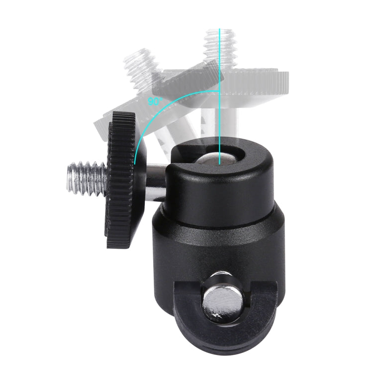 PULUZ 1/4 inch Screw Metal Tripod Ball Head Adapter with Lock