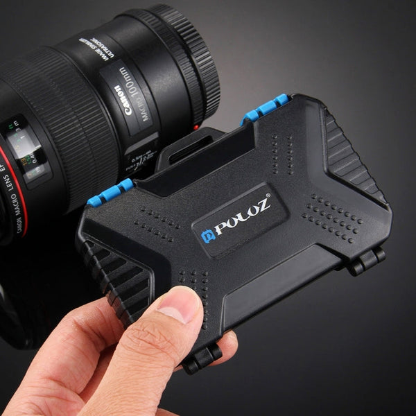 PULUZ 27 in 1 Memory Card Case for 4CF + 8SD + 9TF + 1Card PIN + 1Standard SIM + 2Micro-SIM + 2Nano-SIM