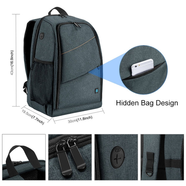 PULUZ Outdoor Portable Waterproof Scratch-proof Dual Shoulders Backpack Handheld PTZ Stabilizer Camera Bag with Rain Cover for Digital Camera, DJI Ronin-SC / Ronin-S