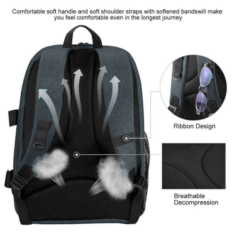 PULUZ Outdoor Portable Waterproof Scratch-proof Dual Shoulders Backpack Handheld PTZ Stabilizer Camera Bag with Rain Cover for Digital Camera, DJI Ronin-SC / Ronin-S