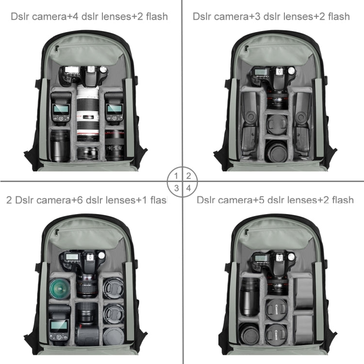 PULUZ Outdoor Portable Waterproof Scratch-proof Dual Shoulders Backpack Handheld PTZ Stabilizer Camera Bag with Rain Cover for Digital Camera, DJI Ronin-SC / Ronin-S