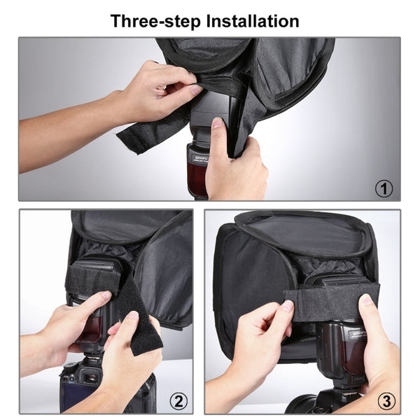 PULUZ Foldable Soft Flash Light Diffuser Softbox Cover, Size: 23cm x 23cm