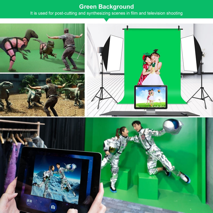 PULUZ 1x2m T-Shape Photo Studio Background Support Stand Backdrop Crossbar Bracket Kit with Clips