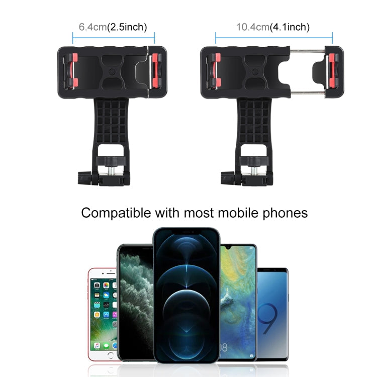 PULUZ 360 Degree Rotating Horizontal Vertical Shooting Phone ABS Clamp Holder Bracket For iPhone, Galaxy, Huawei, Xiaomi, Sony, HTC, Google and other Smartphones