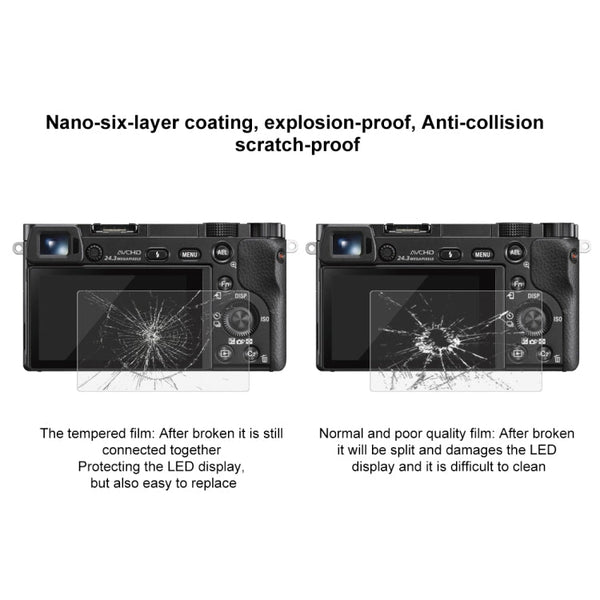 2.5D 9H Tempered Glass Film for Sony A6000