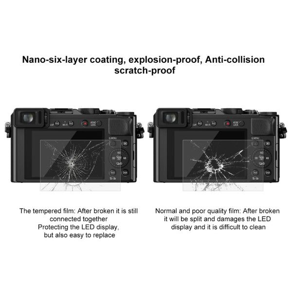2.5D 9H Tempered Glass Film for Panasonic DMC-LX100