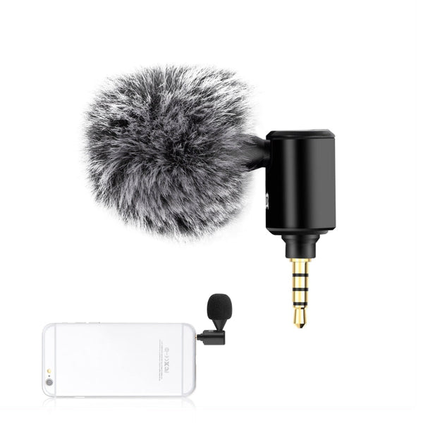 PULUZ 3.5mm Jack Mobile Phone Single Directional Adjustable Microphone