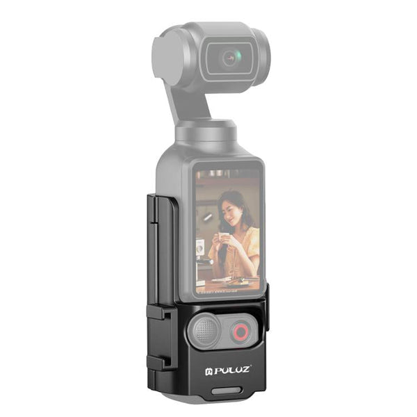 For DJI OSMO Pocket 3 PULUZ Plastic Protection Frame Expansion Cold Shoe Adapter Bracket