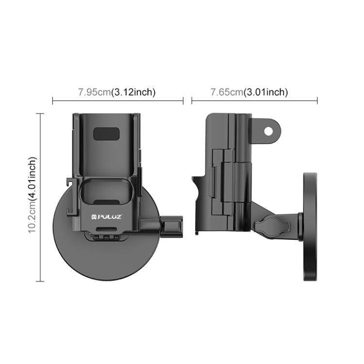 For DJI OSMO Pocket 3 PULUZ Protective Frame Magnetic Desktop Mount Angle Adjustable Base