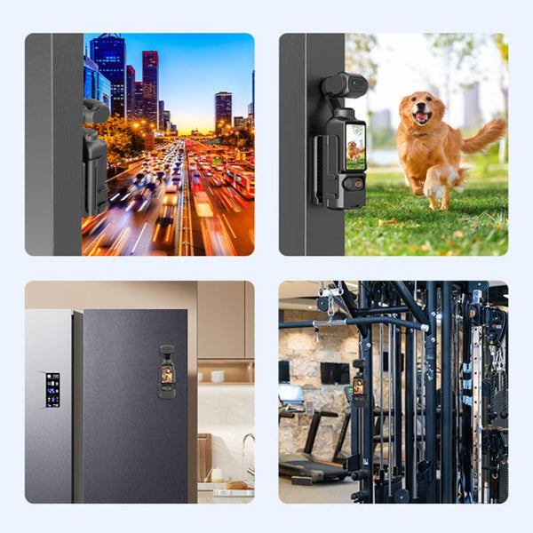 For DJI Osmo Pocket 3 PULUZ Folding Magnetic Mount Base Bracket