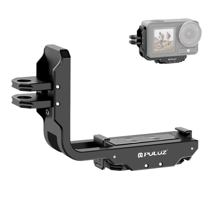 For DJI Osmo Action 5 Pro / 4 / 3 PULUZ Vertical Horizontal Shooting Quick Release Metal Magnetic L Bracket
