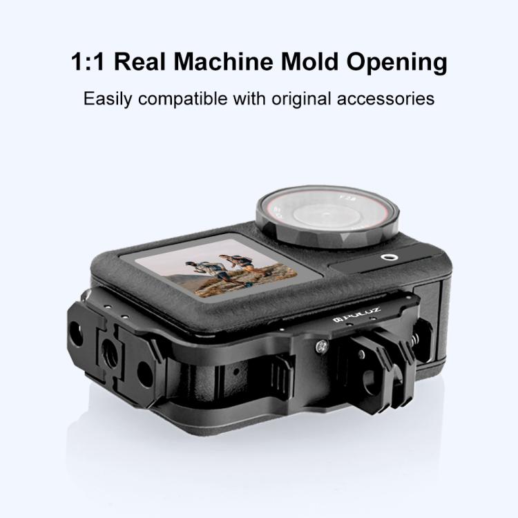 For DJI Osmo Action 5 Pro / 4 / 3 PULUZ Vertical Horizontal Shooting Quick Release Metal Magnetic L Bracket