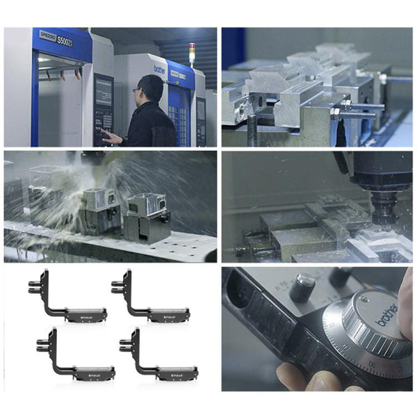 For DJI Osmo Action 5 Pro / 4 / 3 PULUZ Vertical Horizontal Shooting Quick Release Metal Magnetic L Bracket