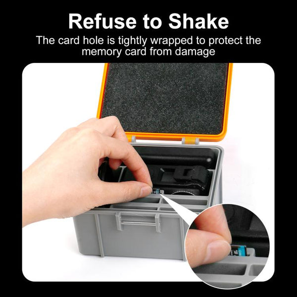 For DJI Osmo Action 5 Pro / 4 / 3 PULUZ Waterproof Hard Carrying Suitcase Outdoor Protective Storage Box