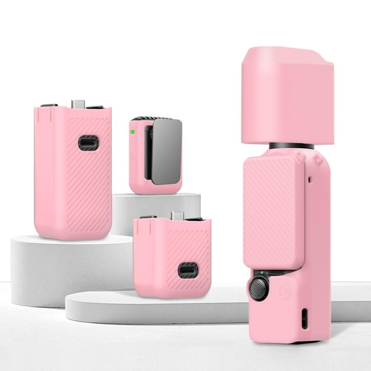 For DJI OSMO Pocket 3 PULUZ 6 in 1 Body Lens Handle Screen Mic Silicone TPU Cover