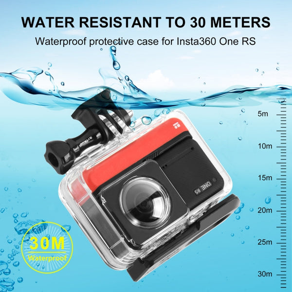 For Insta360 One RS 360 Edition PULUZ 30m Underwater Depth Diving Case Waterproof Housing