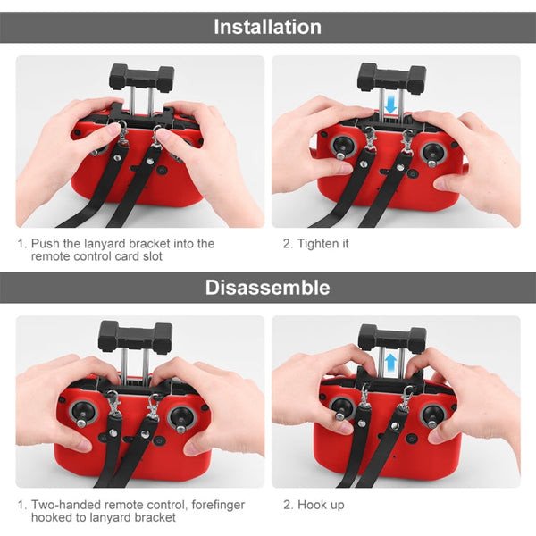 PULUZ Shockproof Anti-scratch Silicone Case with Neck Strap For DJI Neo / Mini 3 / 3 Pro / Mavic 3 / Air 2S / Mini 2 RC-N2 / RC-N1 / RC-N3 Remote Control, For DJI Mini 3 / 3 Pro / Mavic 3 / Air 2S / Mini 2 Remote Control with Neck Strap