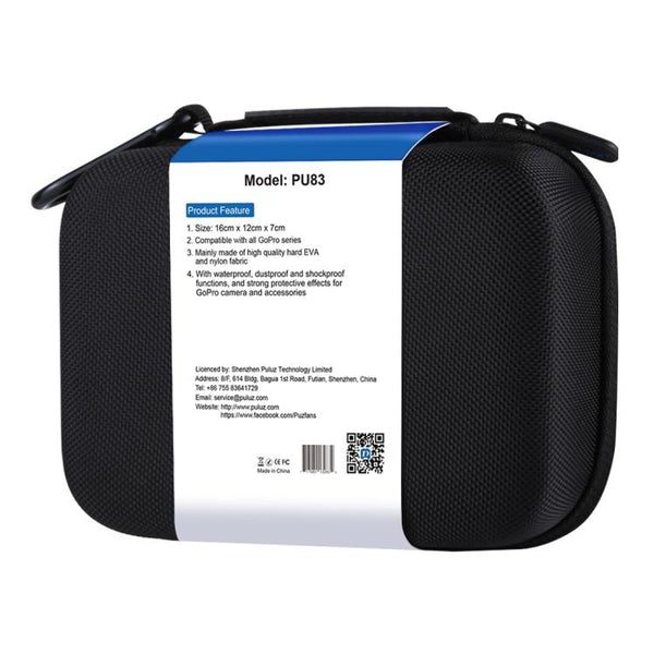 PULUZ Waterproof Carrying and Travel Case for GoPro, DJI Osmo Action and other Sport Cameras Accessories, Small Size: 16cm x 12cm x 7cm