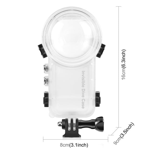 For Insta360 X3 PULUZ 50m Waterproof Sealed Diving Case