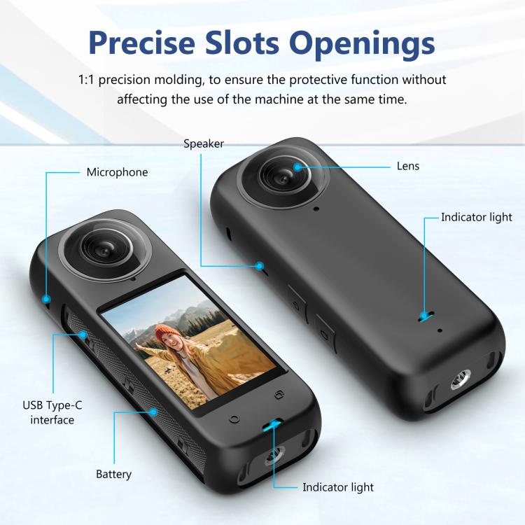 For Insta360 X4 PULUZ Full Body Dust-proof Silicone Protective Case