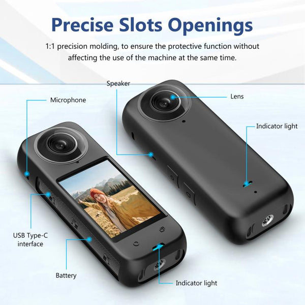 For Insta360 X4 PULUZ Full Body Dust-proof Silicone Protective Case