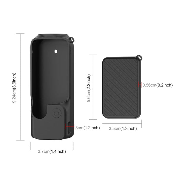 For DJI OSMO Pocket 3 PULUZ  2 in 1 Silicone Cover Case Set with Strap