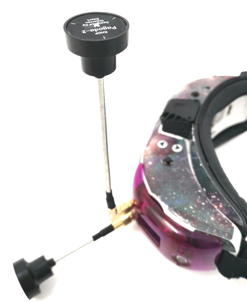 TheFPV 'Long Boi' Antenna - 5.8Ghz Tall Periscope Style Pagoda - (130mm, 90 degree SMA)