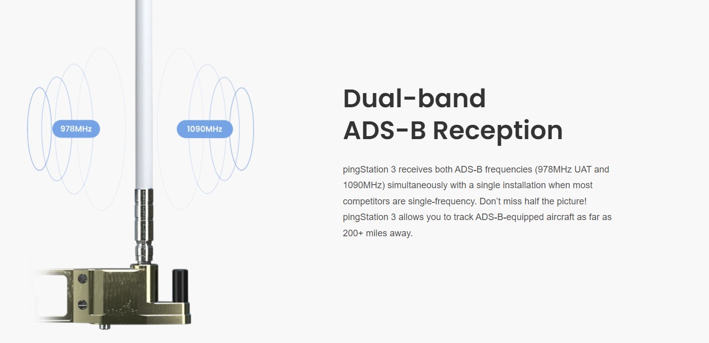 pingStation 3 Networkable Weatherproof 978/1090ADS-B Receiver