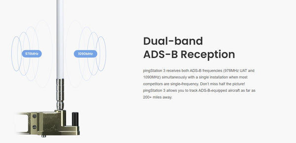 pingStation 3 Networkable Weatherproof 978/1090ADS-B Receiver