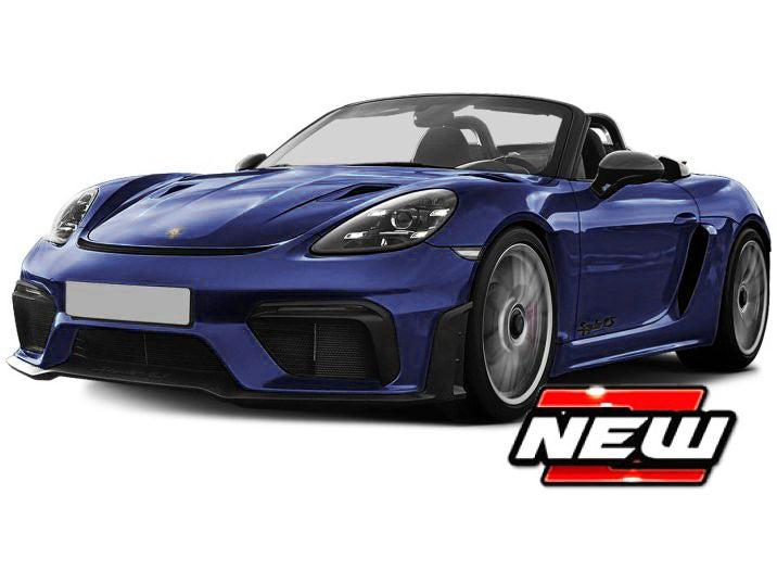 Porsche 718 Spyder RS 2024 Dark Blue 1:43 Scale Bburago Diecast Toy Car