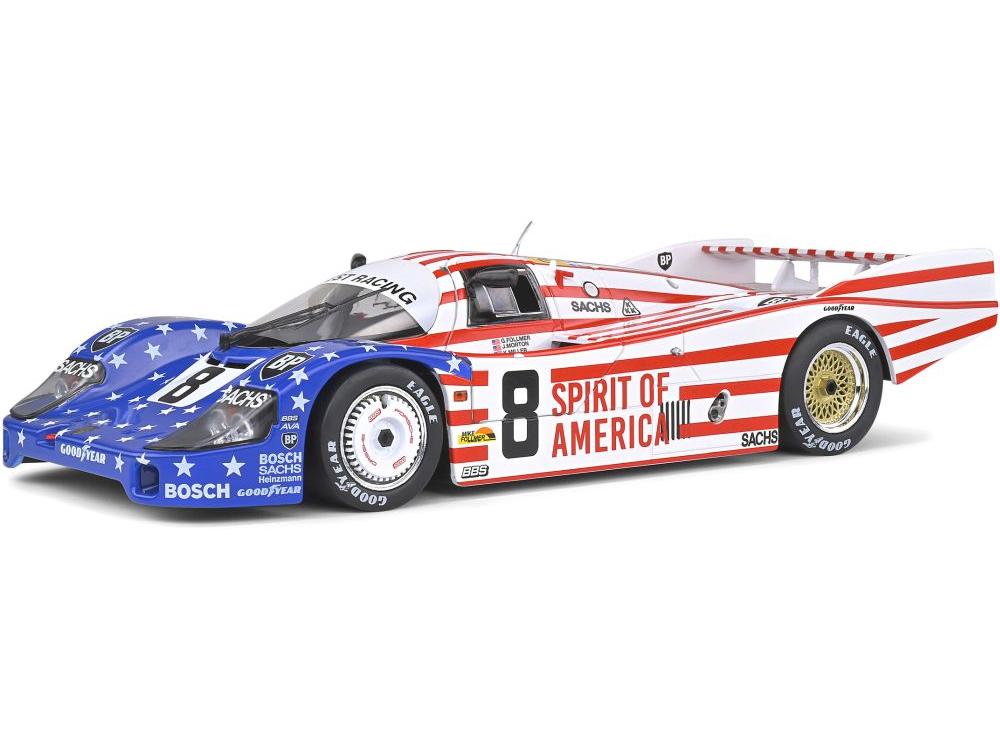 Porsche 956LH 24H #8 Follmer Morton Miller Le Mans 24H 1986 1:18 Scale Solido Diecast Model