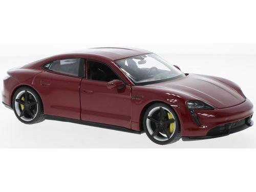 Porsche Taycan Turbo S Red 1:24 Scale Welly Diecast Model