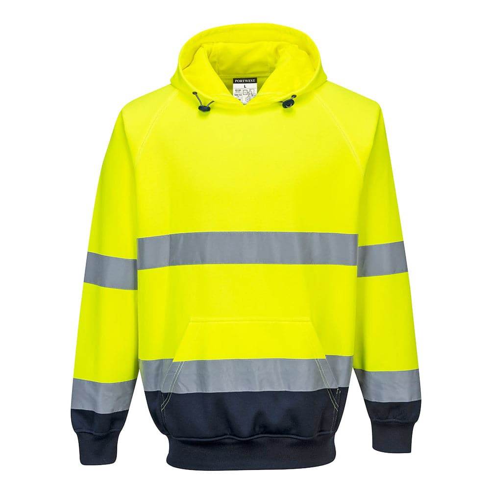 Portwest B316 - Two-Tone Hooded Hi-Vis Sweatshirt