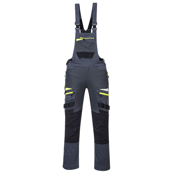 Portwest DX441 DX4 Stretch Kneepad Work Bib & Brace Various Colours