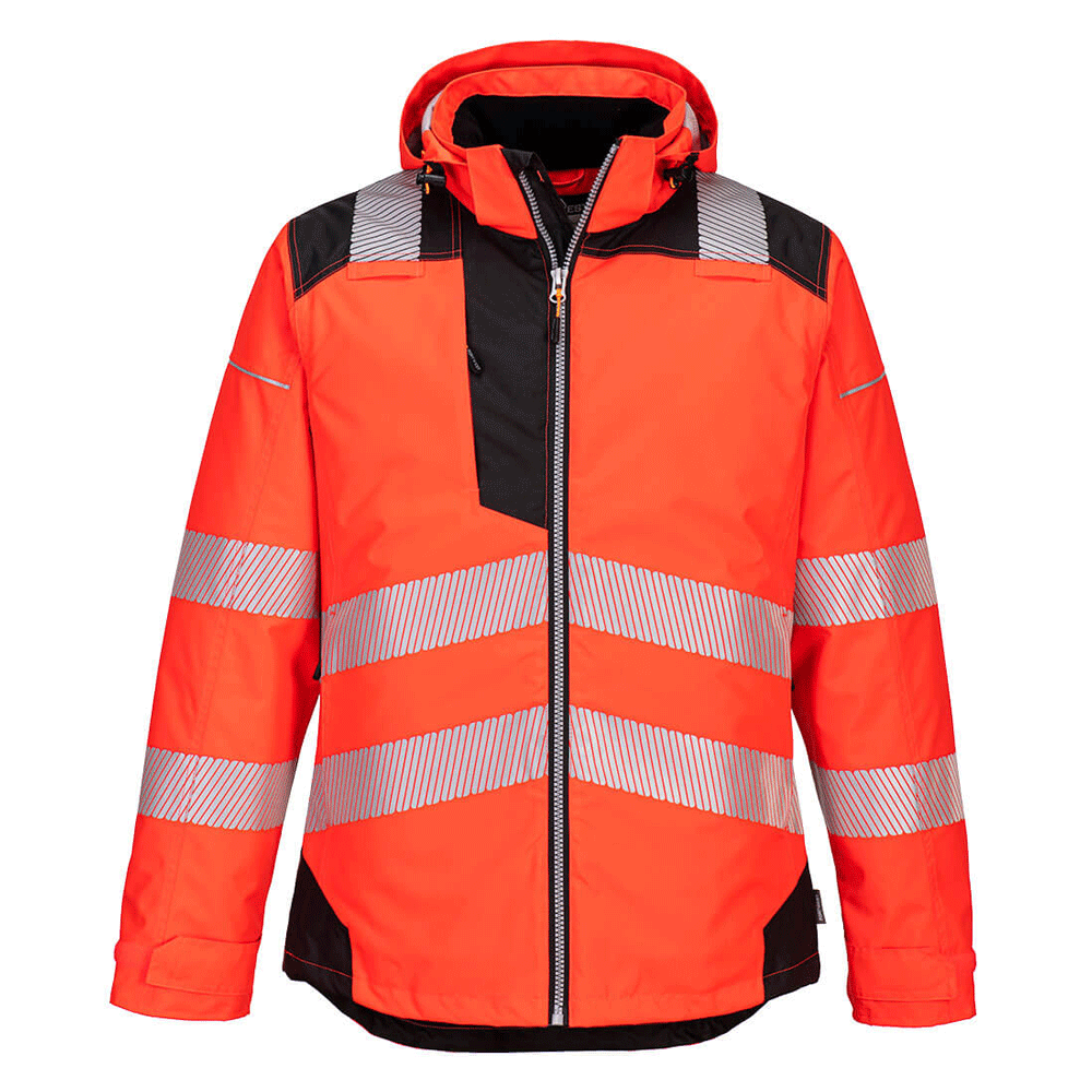 Portwest T400 PW3 Waterproof Hi-Vis Winter Work Jacket