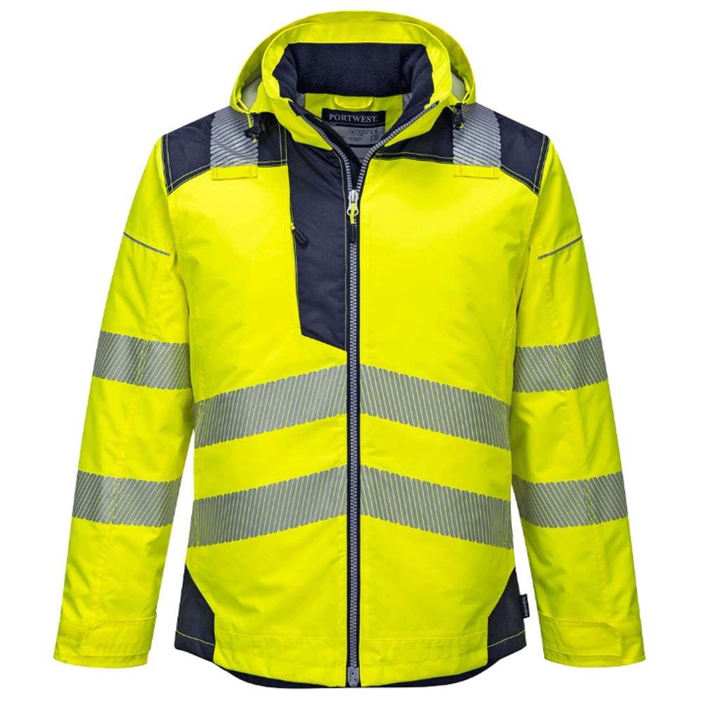 Portwest T400 PW3 Waterproof Hi-Vis Winter Work Jacket