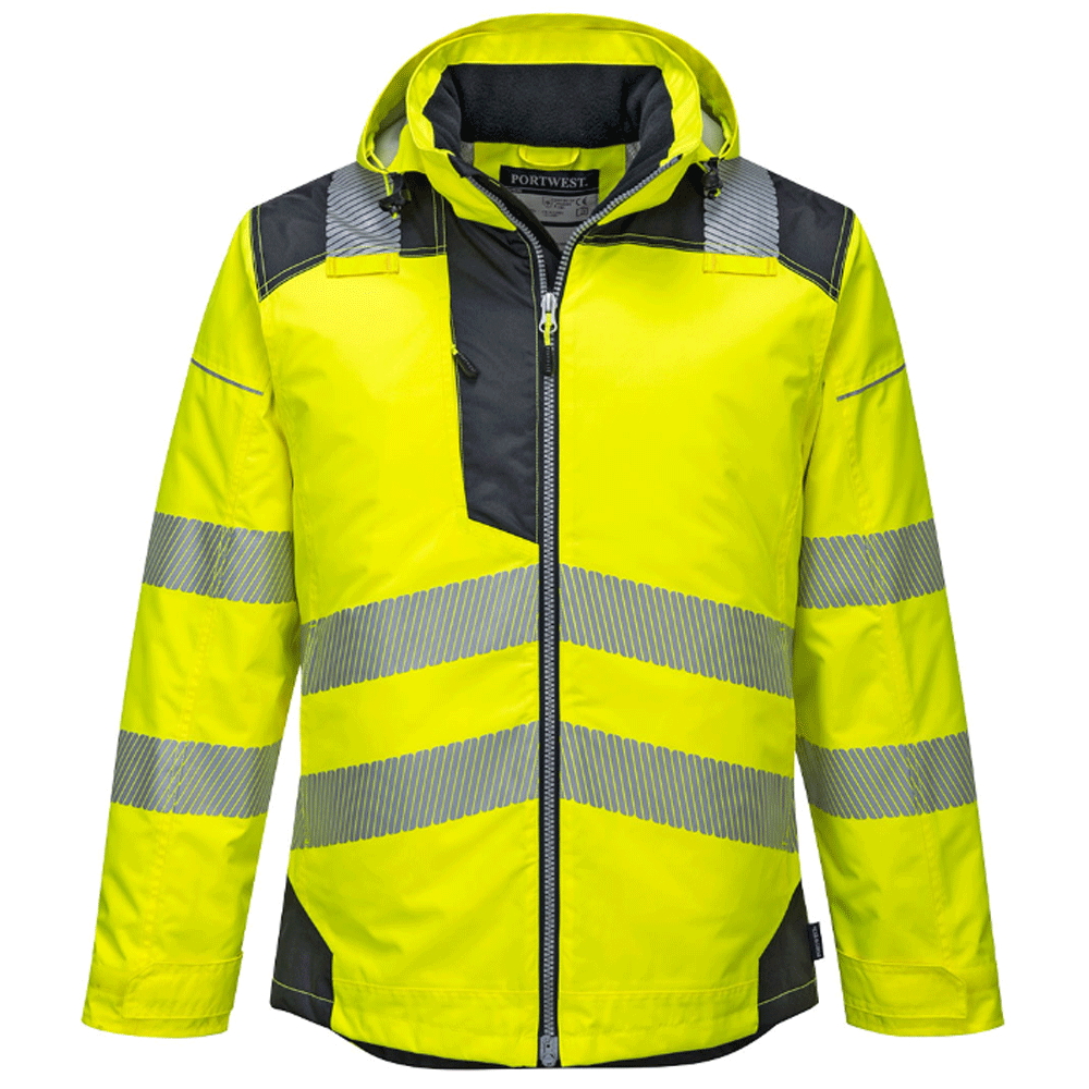 Portwest T400 PW3 Waterproof Hi-Vis Winter Work Jacket