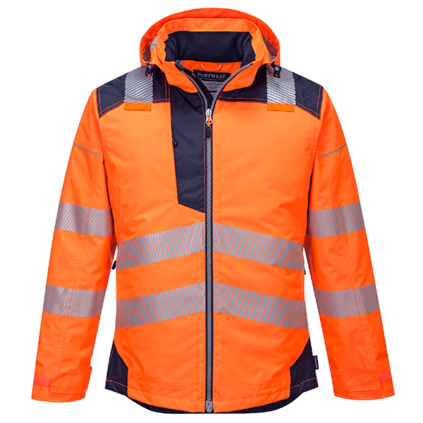 Portwest T400 PW3 Waterproof Hi-Vis Winter Work Jacket